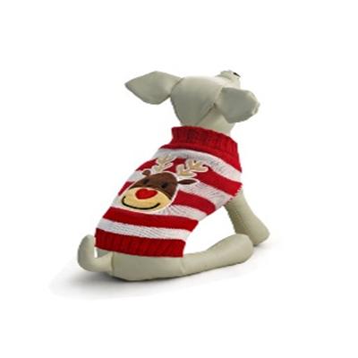 Свитер (Triol) "Оленёнок" XS, красно-белый, размер 20см