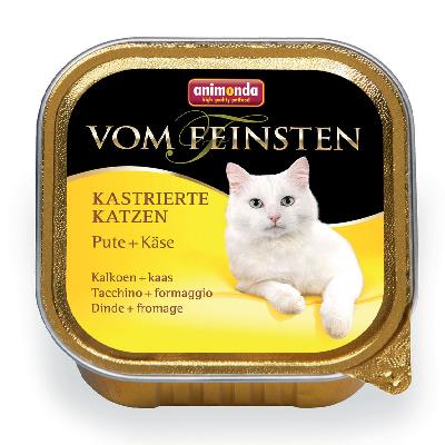 Animonda Vom Feinsten for castrated 0,1кг с индейкой и сыром консервы для кастрированных кошек