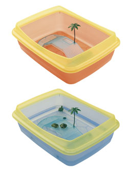 Аквариум/террариум (Ferplast) "Tortugas" (47*36*15) д/черепах