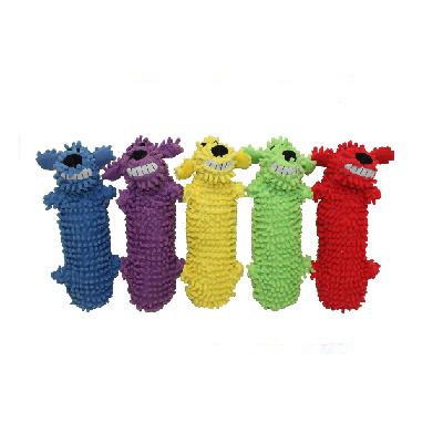 Игрушка Мультипет Собака мохнатая + бутылка с пищалкой и хрустом 28 см