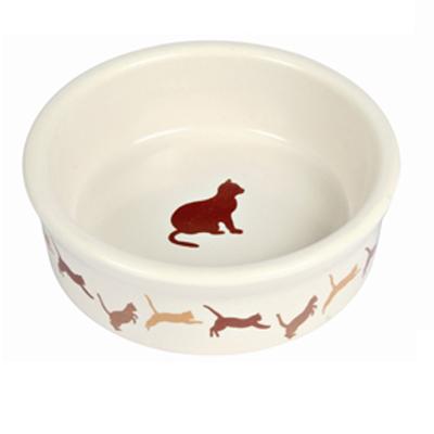 Миска (Trixie) керамич.с рисунком кошки d=11см  250мл