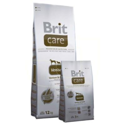 Brit Care venison 3кг дичь сухой для собак (443476)