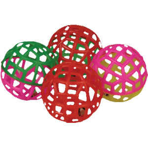 Игрушка "Мячик сетчатый с бубенчиком" (6шт) Зооник (164140)