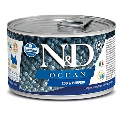 Farmina (Фармина) N&D Dog Ocean 0,140кг треска тыква консервы для собак мелких пород 1226 (102208)