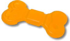 Игрушка д/собак Doglike Кость из литой резины большая  16,4*8,4*1,8  см см желтый(D11-1095)