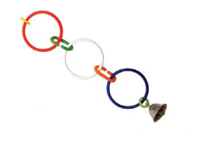 Иг.д/птиц RP5031 Кольца + колокольчик