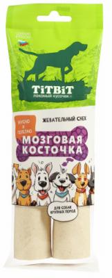 TiTBiT 0,105кг жевательный снек мозговая косточка для собак крупных пород TiTBiT 0,105кг жевательный снек мозговая косточка для собак крупных пород