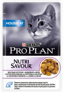 Pro Plan Nutri Savour Housecat 0.085 индейка в желе д/кошек