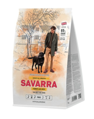 Savarra Adult Dog Turkey 18.0 индейка/рис сухой д/собак