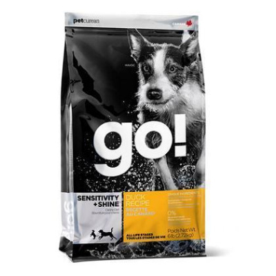 Го! (Go!) Sensitivity + Shine 5,45кг утка с овсянкой сухой д/щенков/собак с чувст.пищевар. (000949)
