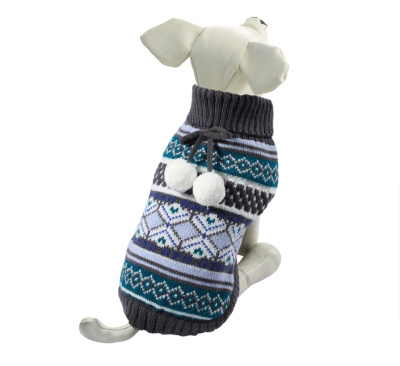 Свитер (Triol) Помпончики XXL, темно-серый, размер 45см 