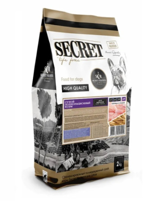 Секрет Secret Life Force  2кг сухой курица и злаки д/щенков всех пород (25229)