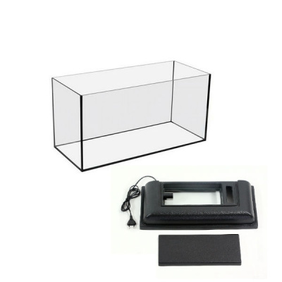 Аквариум (Голдфиш) 15л ( 40*14,5*28,4) ширма с черной крышкой и диод.лампой Ш15F Е14 чер Аквариум (Голдфиш) 15л ( 40*14,5*28,4) ширма с черной крышкой и диод.лампой Ш15F Е14 чер