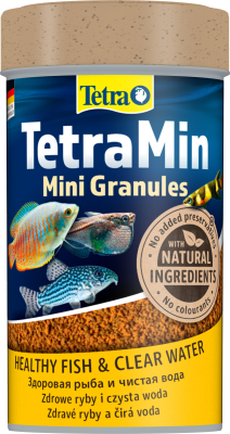 Tetra Min Mini Granules 0,1л корм мелкие гранулы для рыб 199057