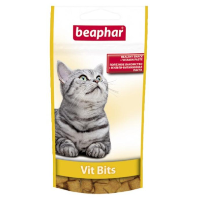 Beaphar: лакомство Vit-Bits подушечки с мульти вит. пастой  35гр, для кошек (12625) Beaphar: лакомство Vit-Bits подушечки с мульти вит. пастой  35гр, для кошек (12625)