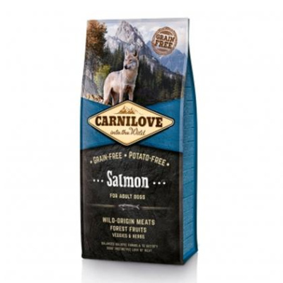 Брит Carnilove Dog Salmon Adult 12кг беззерновой, лосось сухой д/собак АКЦИЯ (508907)