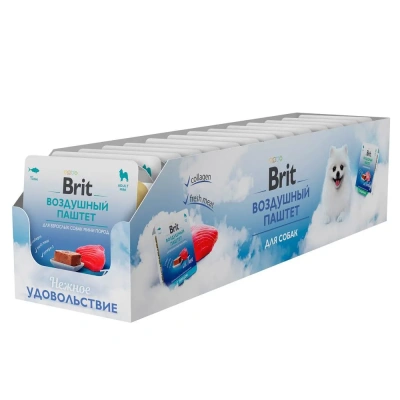 Brit 0,1кг Воздушный паштет тунец для взрослых собак мини пород, ламистер (5060979) Brit 0,1кг Воздушный паштет тунец для взрослых собак мини пород, ламистер (5060979)