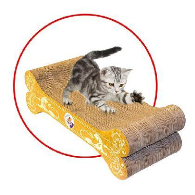 Когтеточка Зооник Лежанка из гофрокартона 51х23х16см