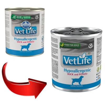 Farmina (Фармина) Vet Life Dog 0,3кг гипоаллергенный консервы утка и картофель для собак 1302 (102802) 6 шт/уп Farmina (Фармина) Vet Life Dog 0,3кг гипоаллергенный консервы утка и картофель для собак 1302 (102802) 6 шт/уп