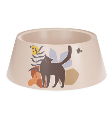 Миска (Zoo Plast) "Cats" 0,7л, бежевая (19*19*7,5см) Миска (Zoo Plast) "Cats" 0,7л, бежевая (19*19*7,5см)