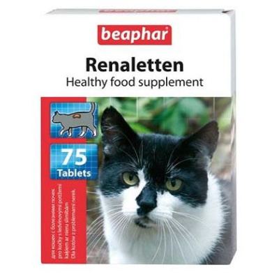 Кормовая витаминная добавка (Beaphar) Renaletten при заболевании почек 75шт, для кошек (10660)