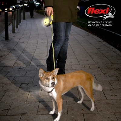 Рулетка (Flexi) New Neon XS ремень 3м до 12кг Рулетка (Flexi) New Neon XS ремень 3м до 12кг
