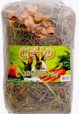 Сено Мышильд 0,5 луговое прессованное с овощами для грызунов