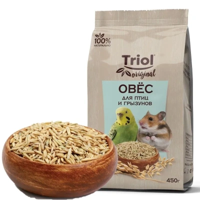 Triol 0,45кг корм для птиц и грызунов Овес