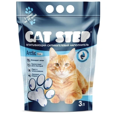 Наполнитель (Cat Step) Arctic Blue 3л (1,32кг) силикагель для кошек