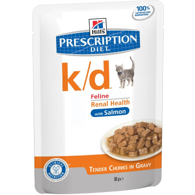 Hill's Cat 0,085кг k/d лосось влажный для кошек (3410)