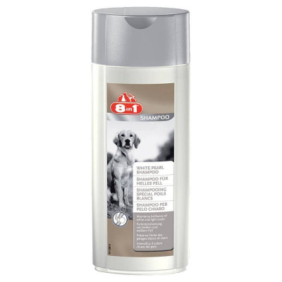 Шампунь (8in1) для собак светлых окрасов White Pearl, 250мл