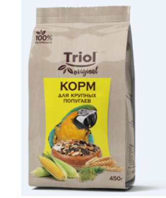 Triol Original 0,45кг корм для крупных попугаев (020836)