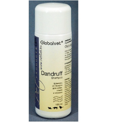 Globalvet: Dandruff шампунь от перхоти д/собак, кошек и хорьков, 150мл