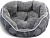 Лежанка (Triol) овальная Сказочный лес L, серая, 70*65*18см