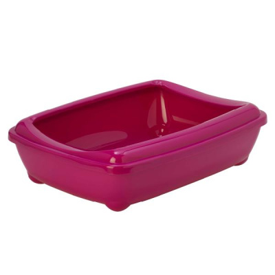 Туалет (Moderna) "Arist-o-Tray" с борт. (38*50*14) ярко-розовый д/кошек