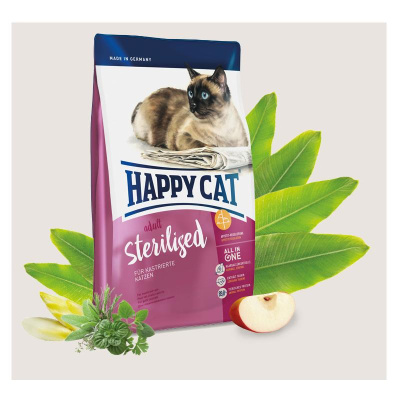 Хеппи Кет Adult Sterilised 4кг птица (д/стерил. и кастр.) д/кошек (080599)