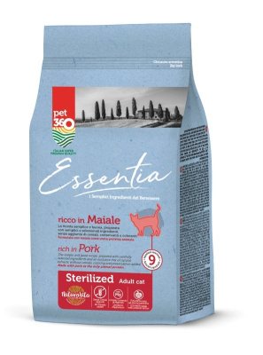 Пет 360 (Pet 360) 360 Essentia 300г свинина (д/стерилизованных) сухой д/кошек (129575)