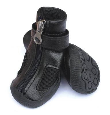 Ботинки (Triol) черные для собак, 40x40x40мм (уп.4шт.) YXS216-2 