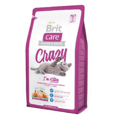 Brit Care Cat Crazy Kitten 0.4 курица сухой для котят, беременных, кормящих кошек (132602)