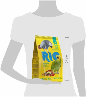 Рио (Rio) 0,5кг корм для крупных попугаев основной рацион