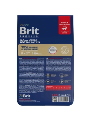 Brit Premium Dog 3кг Adult Large and Giant курица для собак крупных и гигантских пород (5049998)