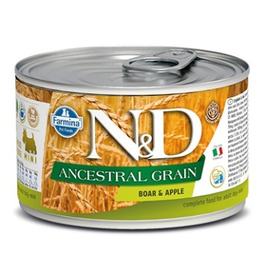 Farmina (Фармина) N&D Low Grain Dog 0,140кг консерва кабан яблоко для собак мини (102420) 6 шт/уп