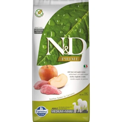 Farmina (Фармина) N&D Dog 12кг беззерновой кабан и яблоко сухой для собак средних и крупных пород (4165)
