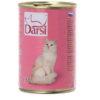 Дарси (Darsi) 415г кусочки с мясным рагу консервы д/кошек (705489)