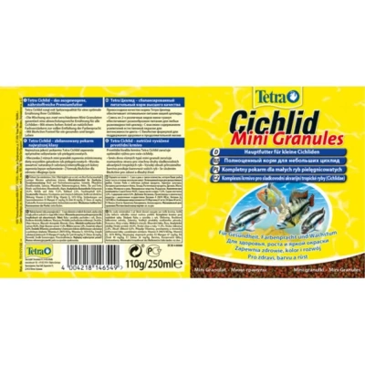 Tetra Cichlid Mini Granules 0,25л корм гранулы мини для цихлид 146549