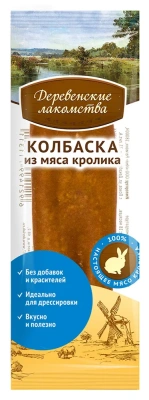 Деревенские лакомства 0,008кг мини колбаски из мяса кролика для собак (76050090)
