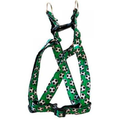 Шлейка (PerseiLine) ДИЗАЙН ФУТБОЛ быстросъемная средняя для собак, 25" нейлон