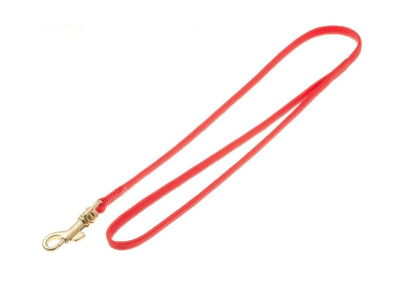 Водилка с золот. карабином (лента-чулок) 5 мм, 60 см (красная) 72-0753