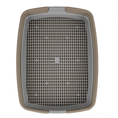 Туалет Сибирская кошка Мяус с сеткой высокие ножки (40*30*7) капучино