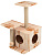Домик (Меридиан) когтеточка Квадратный трехэтажный 2 окна (45*47*75) геометрия для кошек
